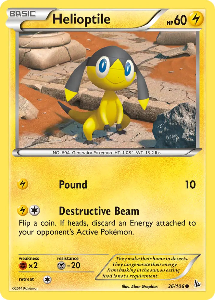 Helioptile (36/106) [XY: Flashfire] - Pokemon Single