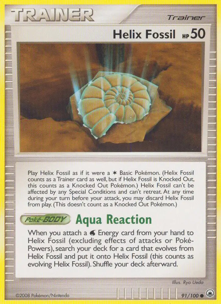 Helix Fossil (91/100) [Diamond & Pearl: Majestic Dawn] - Pokemon Single