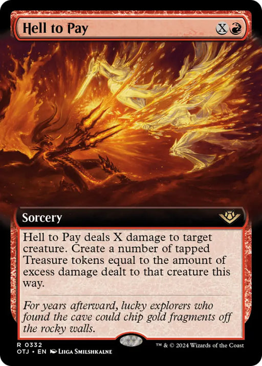 Hell to Pay (Extended Art) [Outlaws of Thunder Junction] - MTG Single