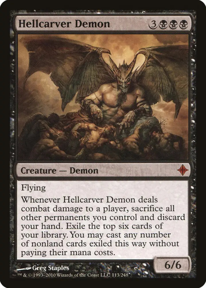 Hellcarver Demon [Rise of the Eldrazi] - MTG Single