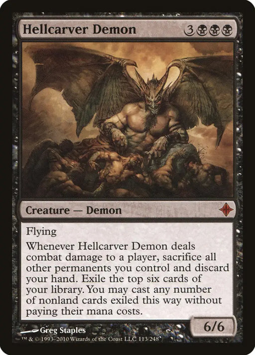 Hellcarver Demon [Rise of the Eldrazi] - MTG Single