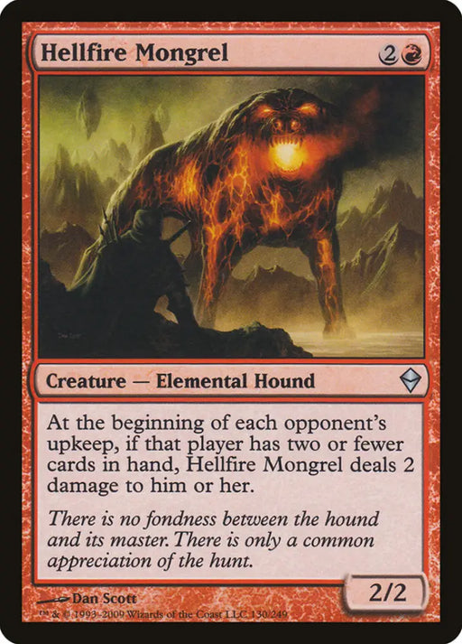 Hellfire Mongrel [Zendikar] - MTG Single