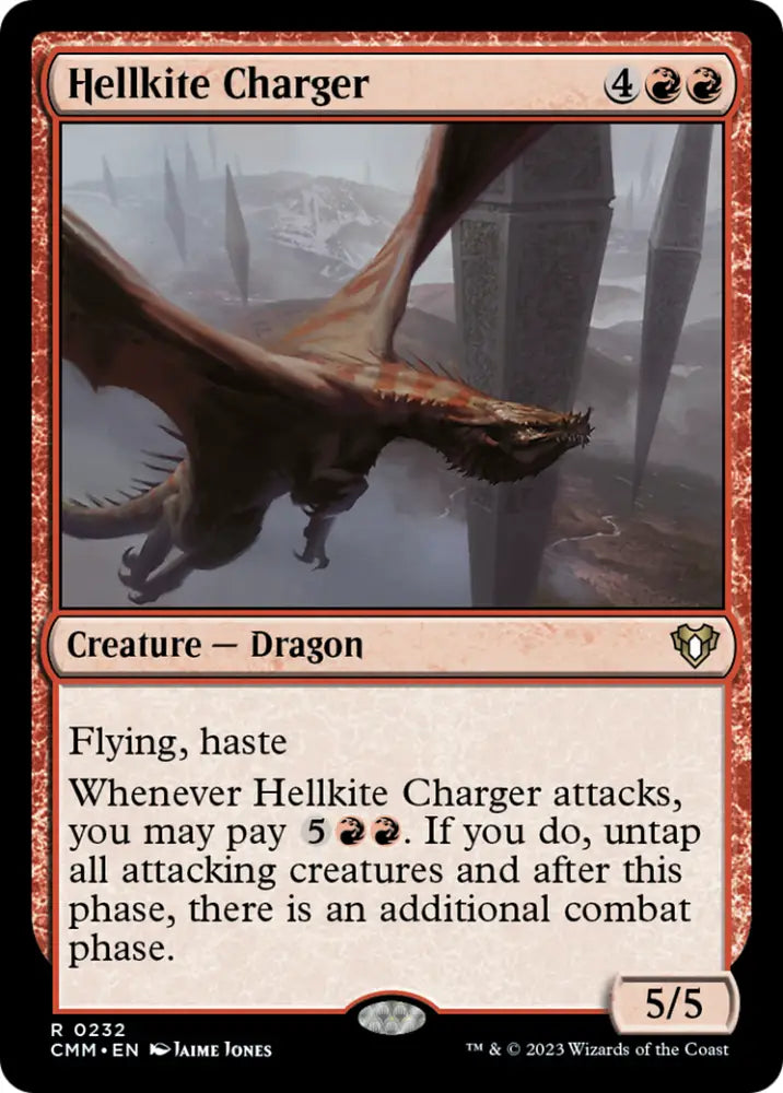 Hellkite Charger (Foil Etched) [Commander Masters] - MTG Single