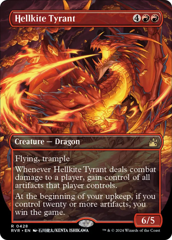 Hellkite Tyrant (Anime Borderless) [Ravnica Remastered] - MTG Single