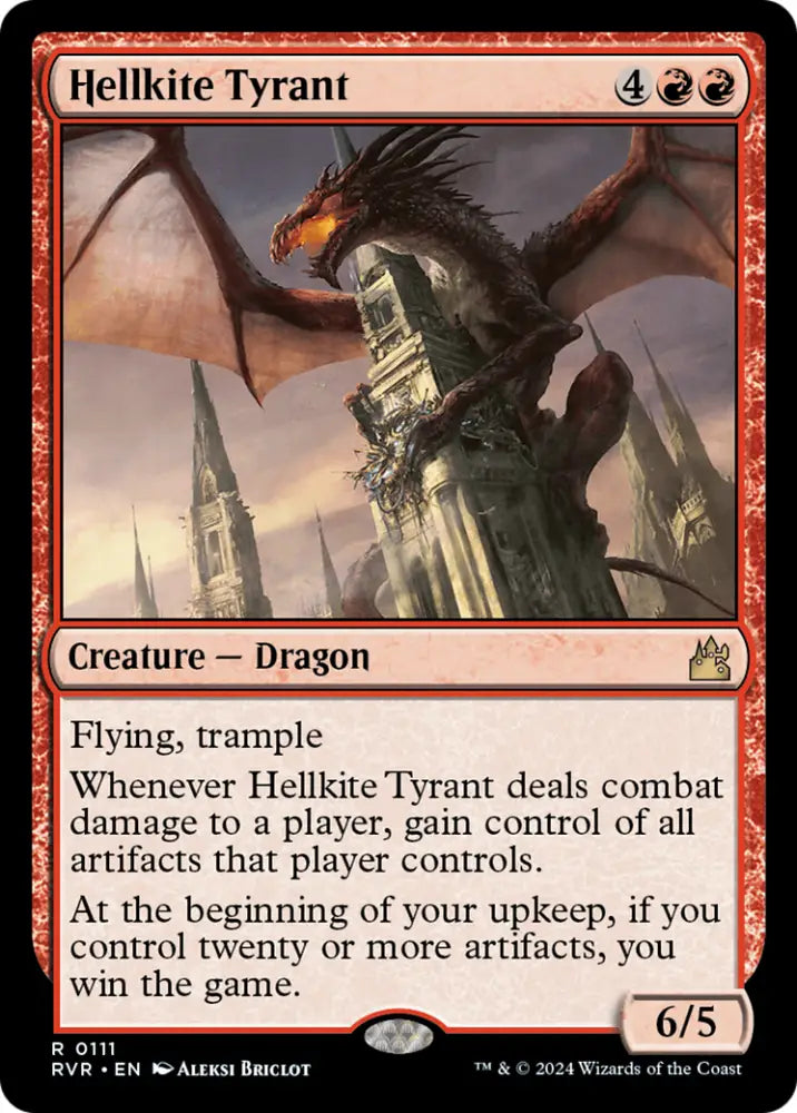 Hellkite Tyrant [Ravnica Remastered] - MTG Single