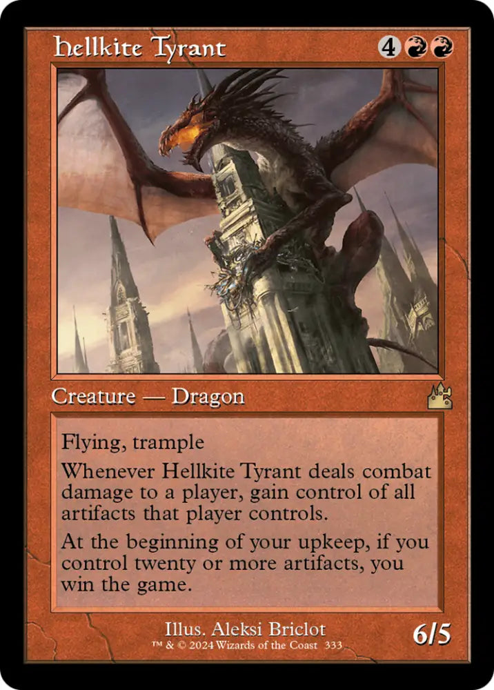 Hellkite Tyrant (Retro Frame) [Ravnica Remastered] - MTG Single