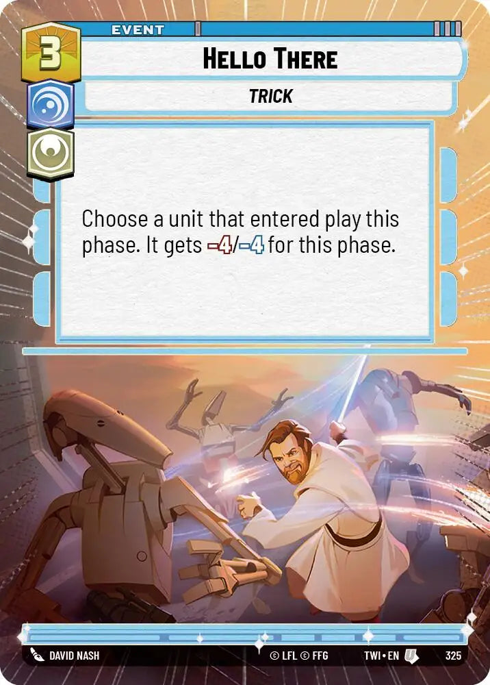 Hello There (Hyperspace) (325) [Twilight of the Republic] - Star Wars: Unlimited Single