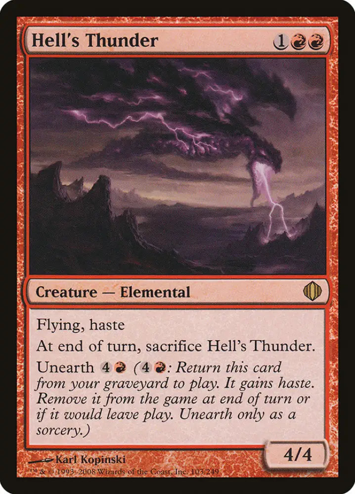 Hell’s Thunder [Shards of Alara] - MTG Single