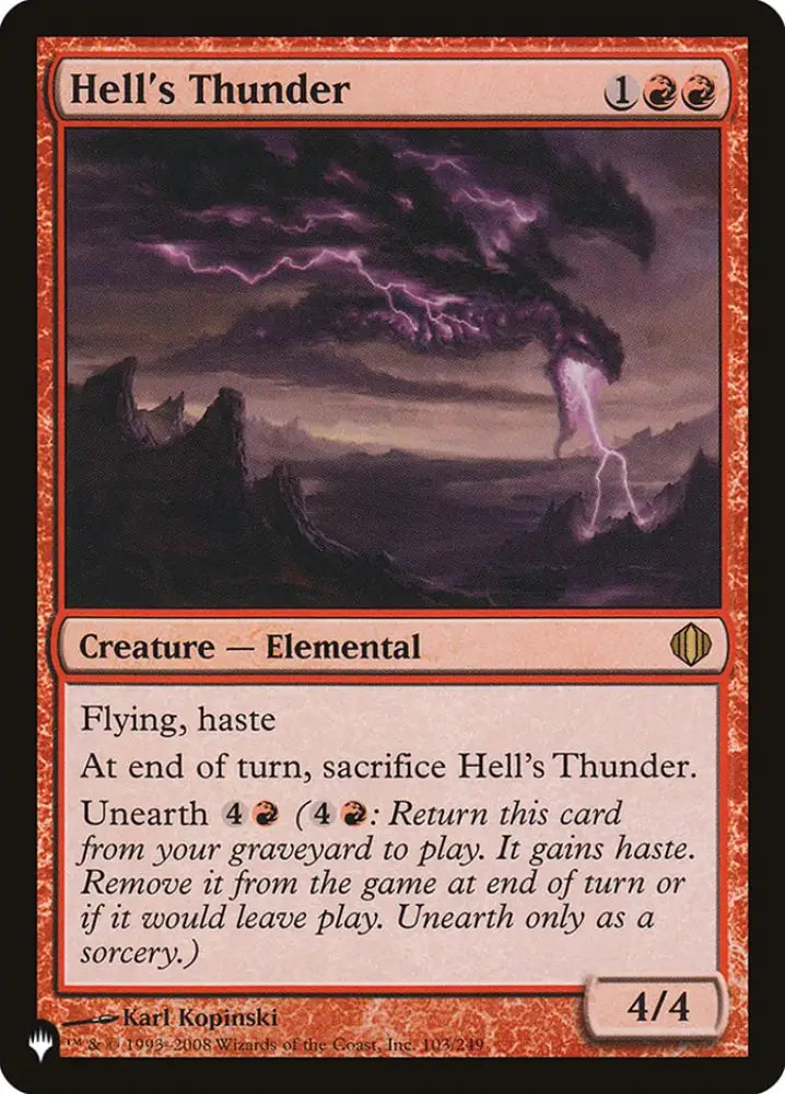 Hell’s Thunder [The List] - MTG Single