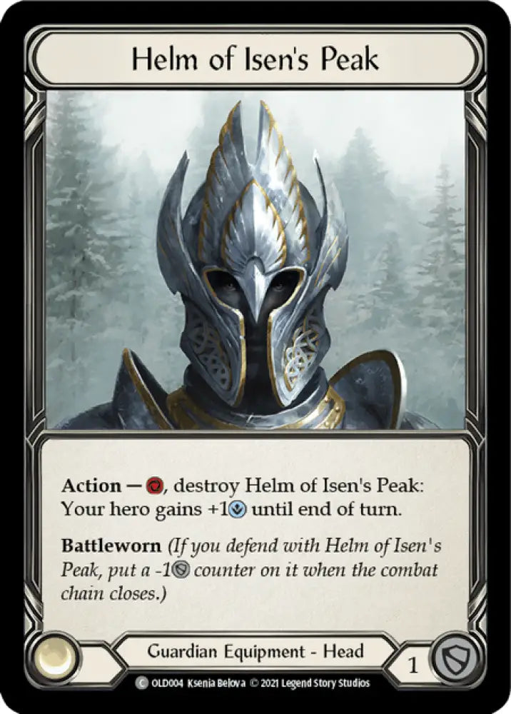 Helm of Isen’s Peak [Tales of Aria Blitz Deck] 1st Edition Normal - Flesh And Blood Single