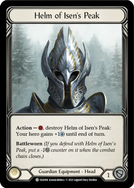 Helm of Isen’s Peak [Tales of Aria Blitz Deck] 1st Edition Normal - Flesh And Blood Single