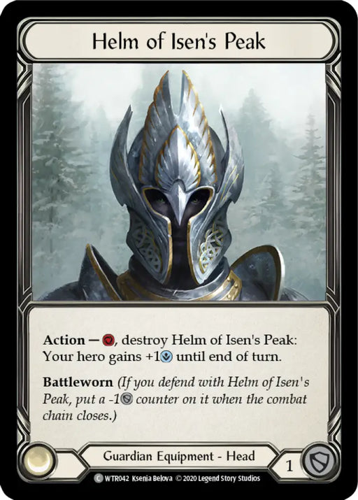 Helm of Isen’s Peak [Welcome to Rathe Unlimited] Unlimited Rainbow Foil - Flesh And Blood Single