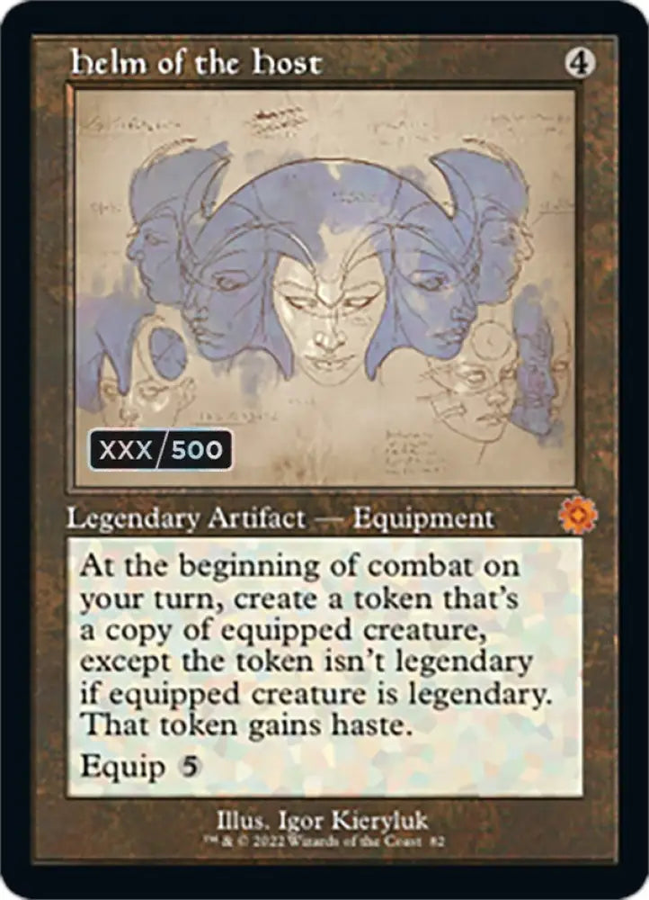 Helm of the Host (Retro Schematic) (Serialized) [The Brothers’ War Retro Artifacts] - MTG Single