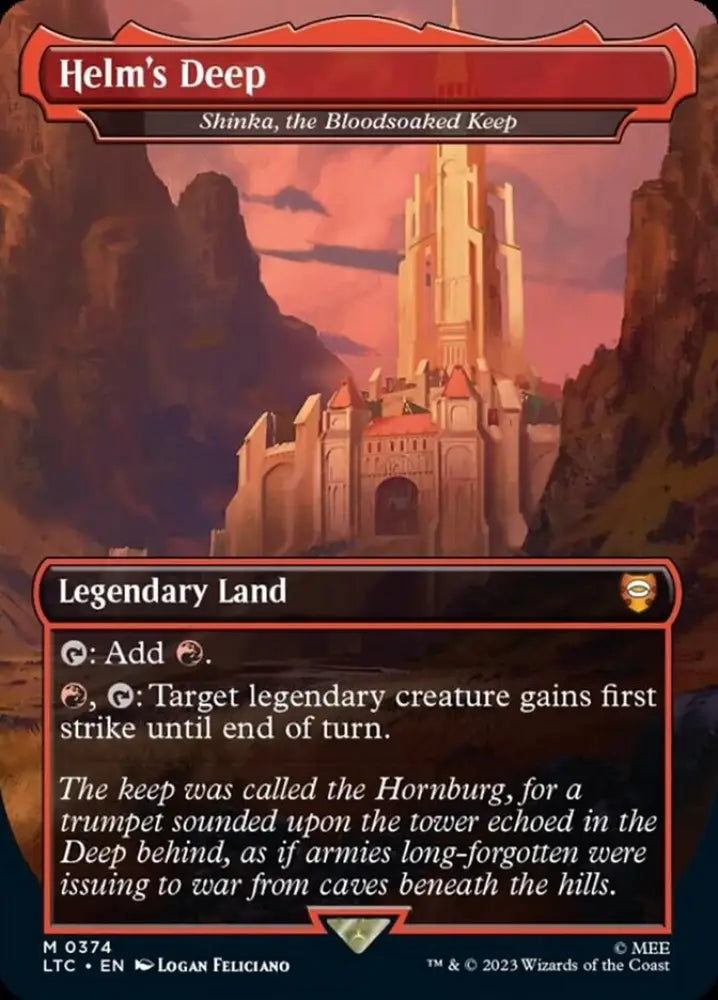 Helm’s Deep - Shinka the Bloodsoaked Keep [The Lord of the Rings: Tales of Middle-Earth Commander] - MTG Single