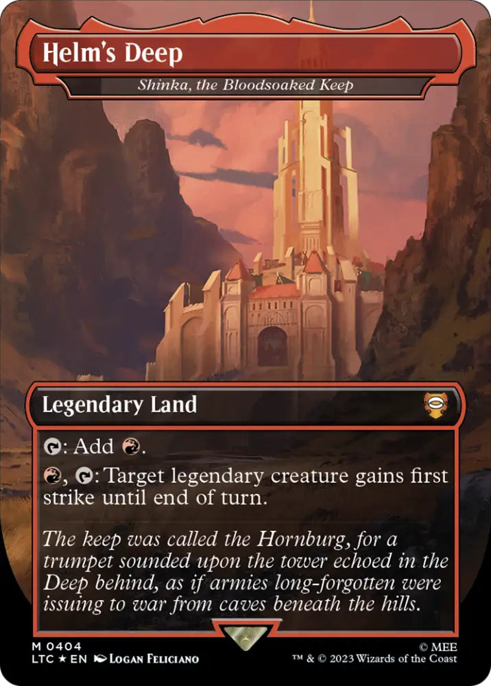 Helm’s Deep - Shinka the Bloodsoaked Keep (Surge Foil Realms and Relics) [The Lord of the Rings: Tales of Middle-Earth