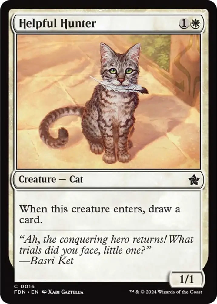 Helpful Hunter [Foundations] - MTG Single