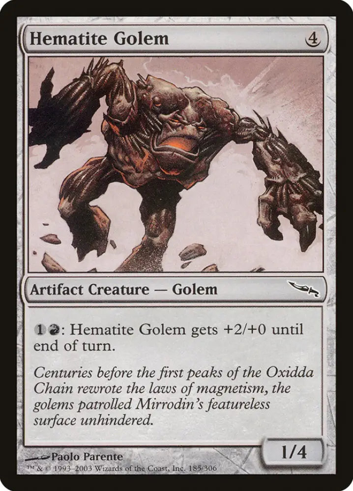 Hematite Golem [Mirrodin] - MTG Single