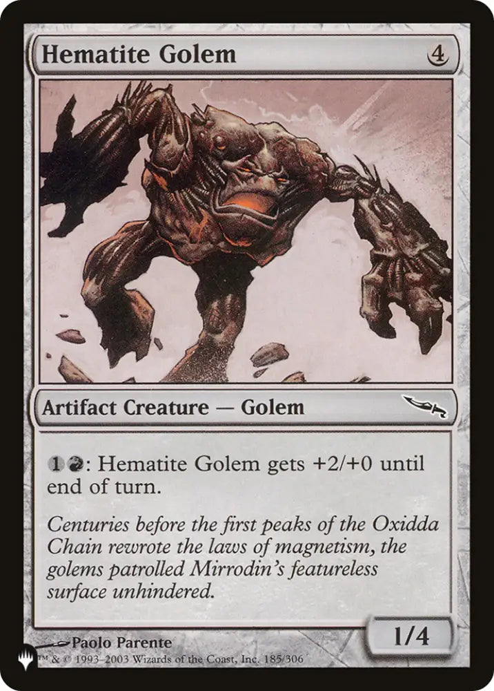 Hematite Golem [The List] - MTG Single