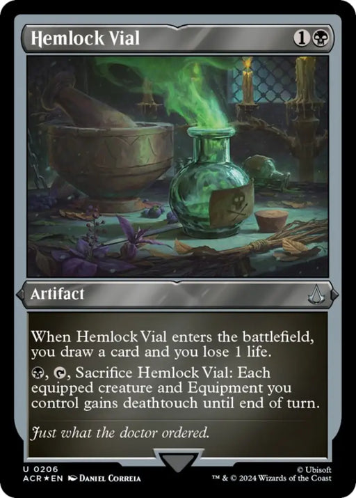 Hemlock Vial (Foil Etched) [Assassin’s Creed] - MTG Single