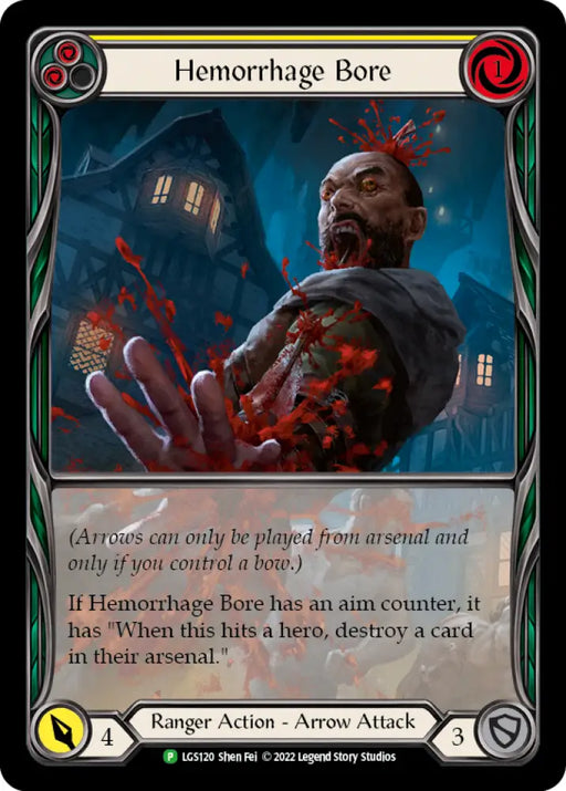 Hemorrhage Bore (Yellow) [LGS120] (Promo) Rainbow Foil - Flesh And Blood Single