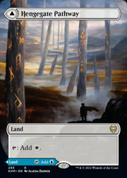 Hengegate Pathway // Mistgate Pathway (Borderless Alternate Art) [Kaldheim] - MTG Single