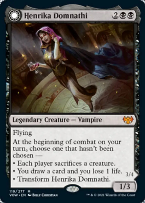 Henrika Domnathi // Henrika Infernal Seer [Innistrad: Crimson Vow] - MTG Single