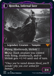 Henrika Domnathi // Henrika Infernal Seer [Innistrad: Double Feature] - MTG Single