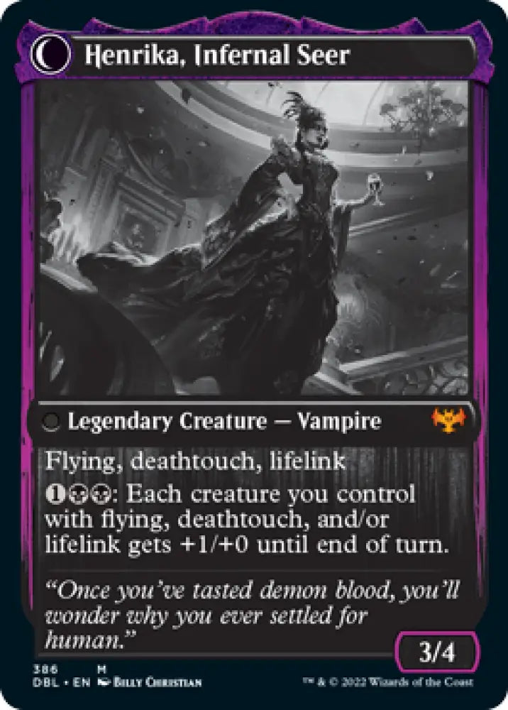 Henrika Domnathi // Henrika Infernal Seer [Innistrad: Double Feature] - MTG Single
