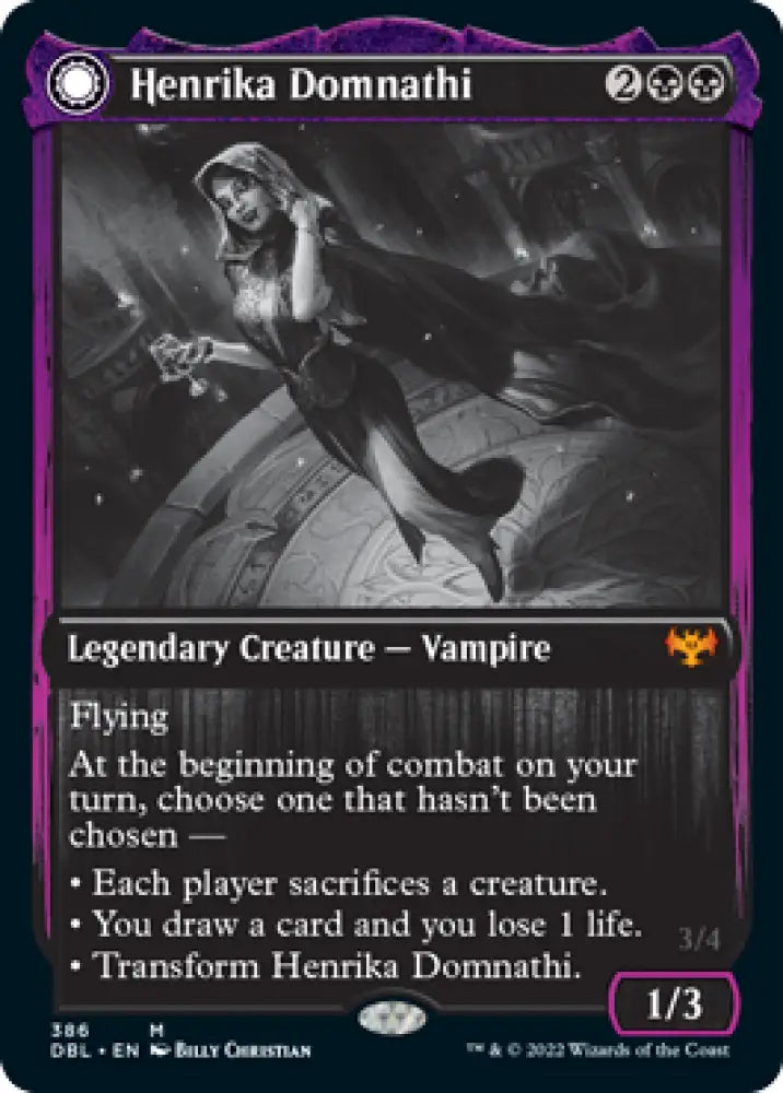Henrika Domnathi // Henrika Infernal Seer [Innistrad: Double Feature] - MTG Single