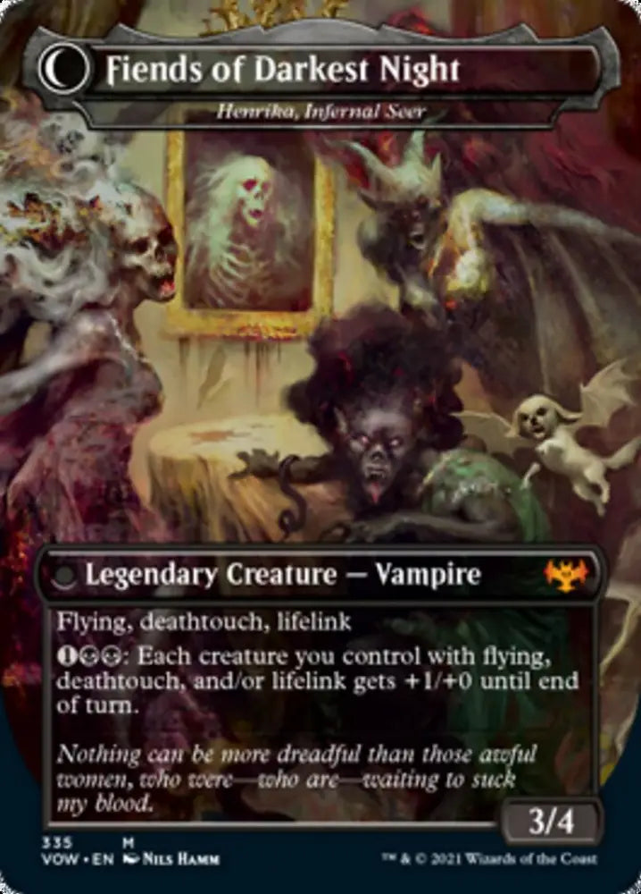 Henrika Domnathi // Henrika Infernal Seer - The Three Weird Sisters // Fiends of Darkest Night [Innistrad: Crimson Vow]