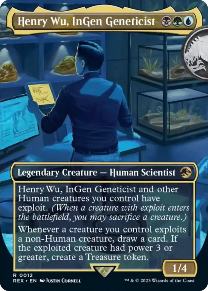 Henry Wu InGen Geneticist (Borderless) [Jurassic World Collection] - MTG Single