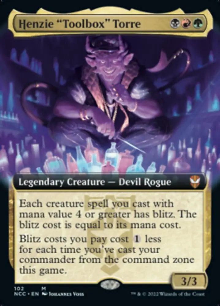 Henzie ’Toolbox’ Torre (Extended Art) [Streets of New Capenna Commander] - MTG Single