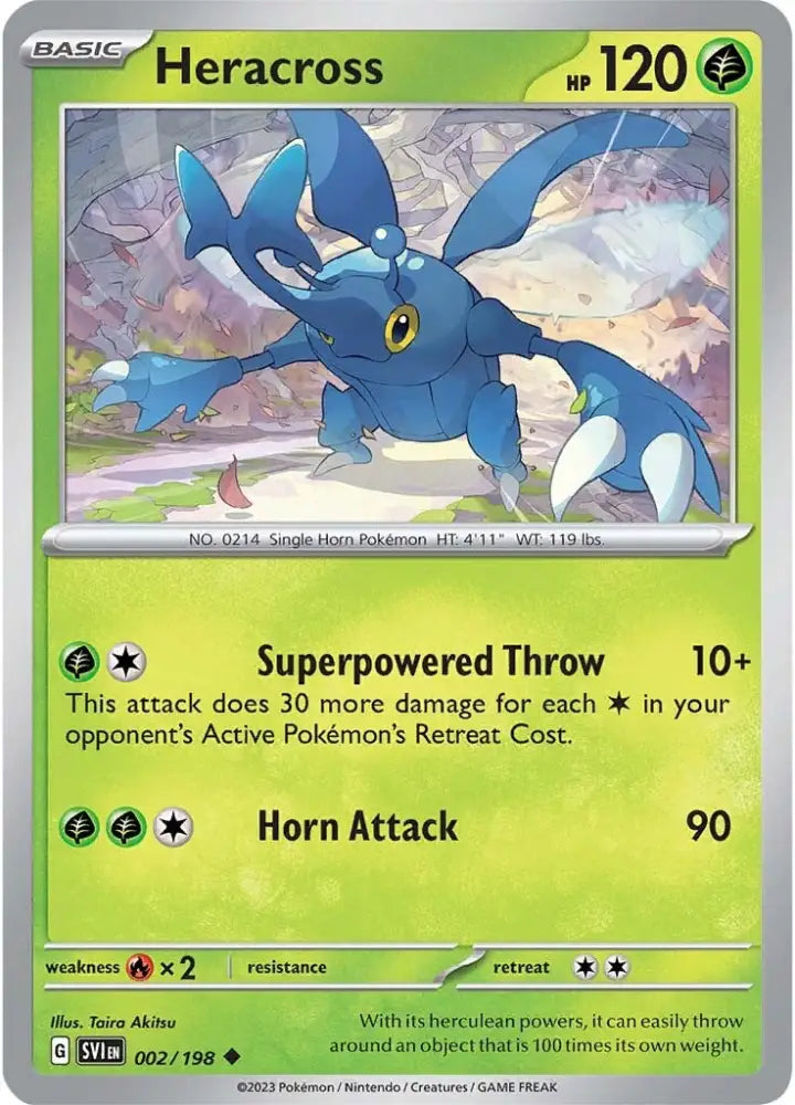 Heracross (002/198) [Scarlet & Violet: Base Set] - Pokemon Single