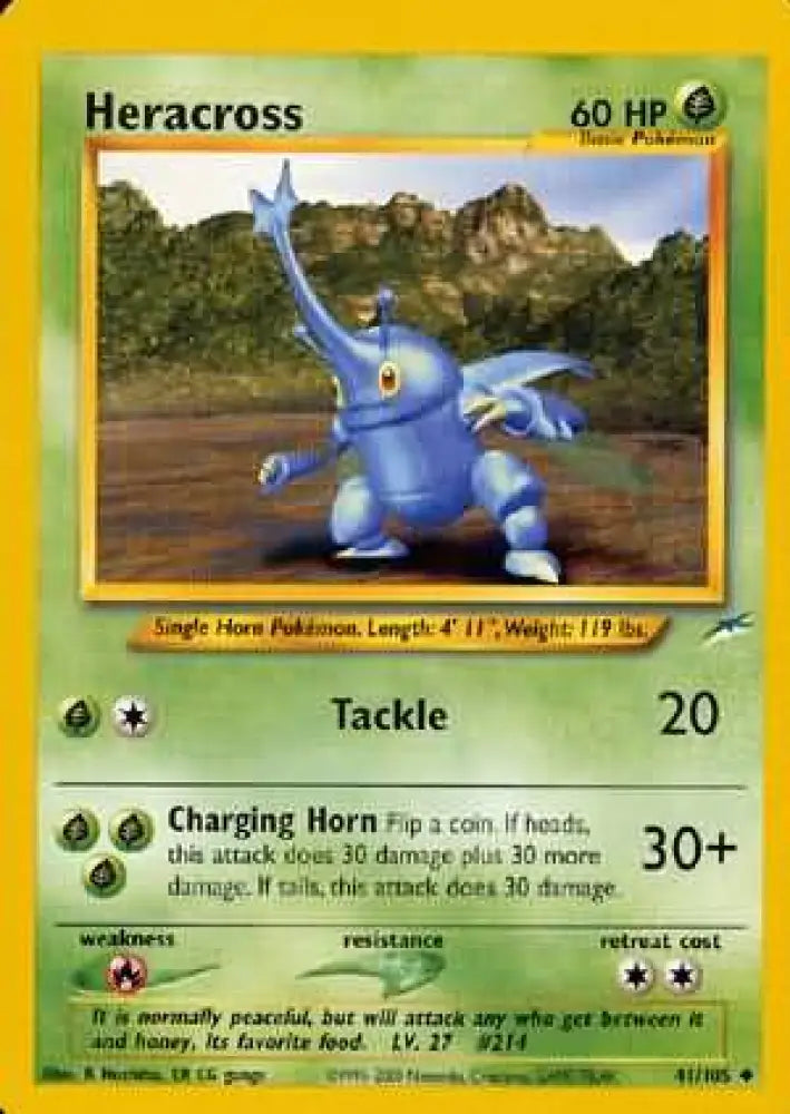 Heracross (41/105) [Neo Destiny Unlimited] - Pokemon Single