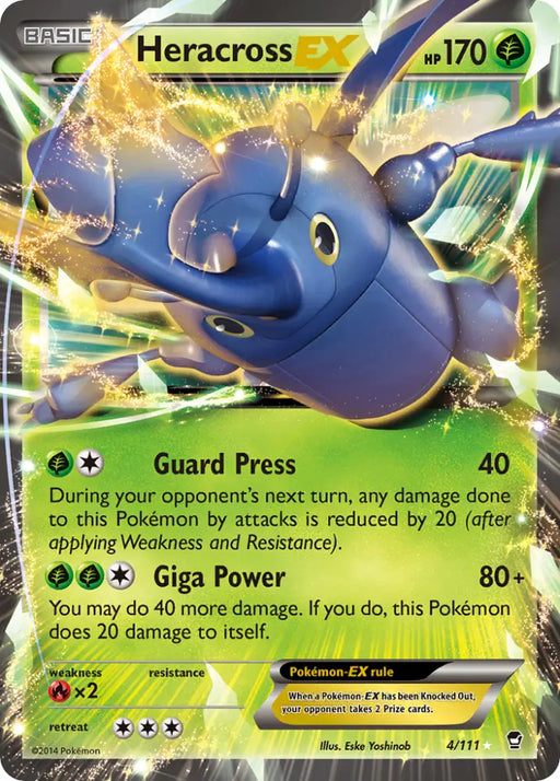 Heracross EX (4/111) [XY: Furious Fists] - Pokemon Single