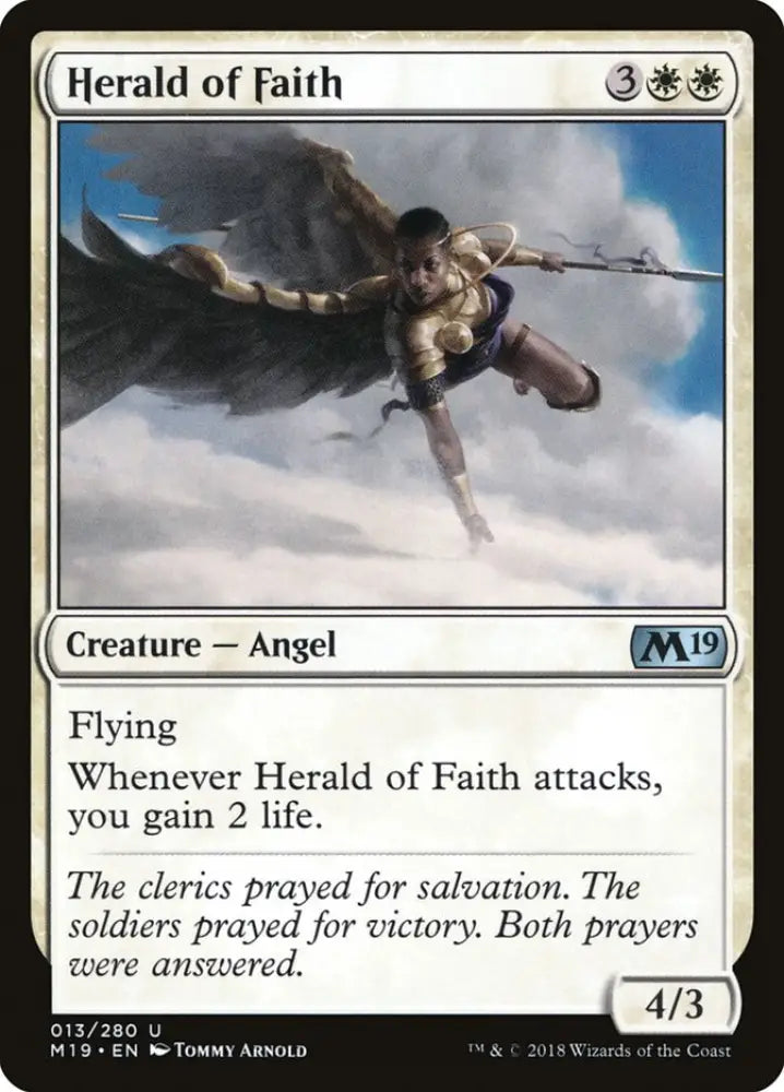 Herald of Faith [Core Set 2019] - MTG Single