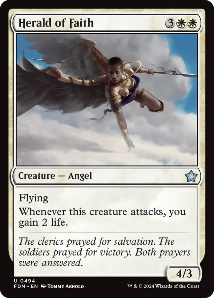 Herald of Faith [Foundations] - MTG Single