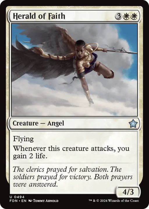 Herald of Faith [Foundations] - MTG Single