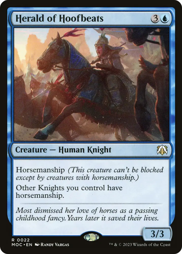 Herald of Hoofbeats [March of the Machine Commander] - MTG Single