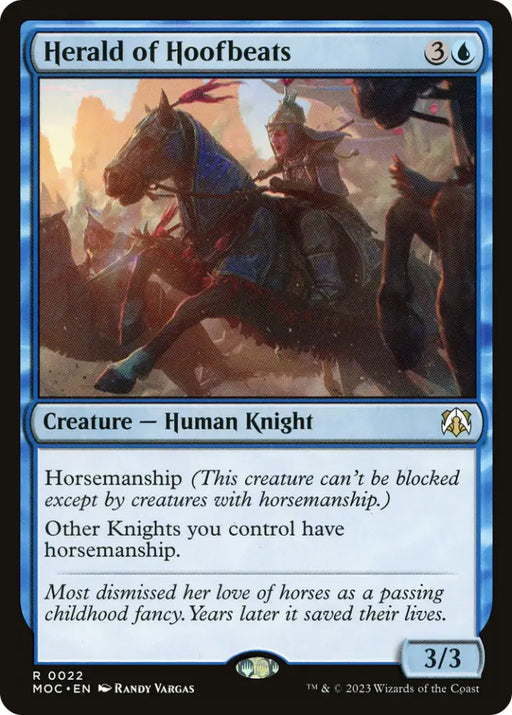 Herald of Hoofbeats [March of the Machine Commander] - MTG Single