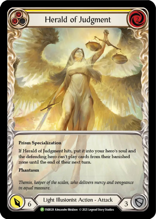 Herald of Judgment [FAB028] (Promo) Rainbow Foil - Flesh And Blood Single