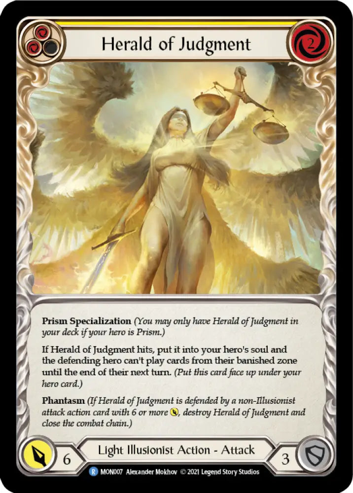 Herald of Judgment [Monarch 1st Edition] 1st Edition Rainbow Foil - Flesh And Blood Single