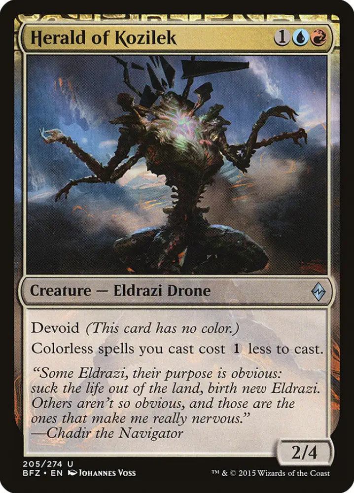 Herald of Kozilek [Battle for Zendikar] - MTG Single
