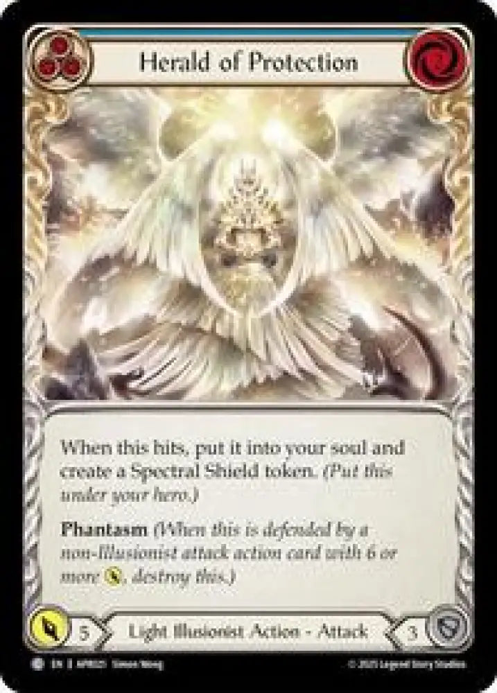 Herald of Protection (Blue) (APR021) [Armory Deck: Legends Prism]
