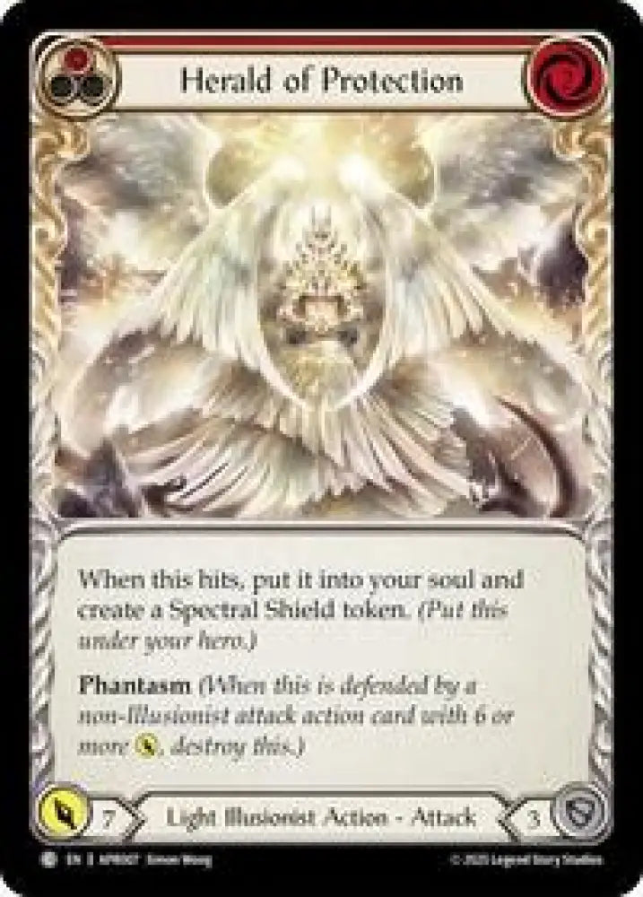 Herald of Protection (Red) (APR007) [Armory Deck: Legends Prism]