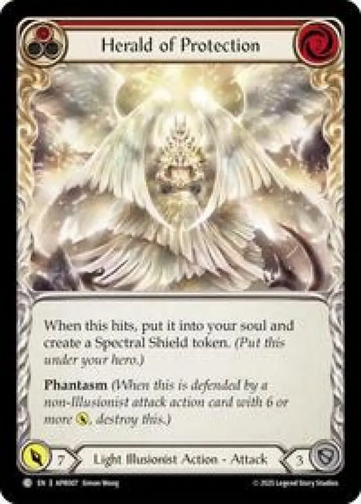 Herald of Protection (Red) (APR007) [Armory Deck: Legends Prism]