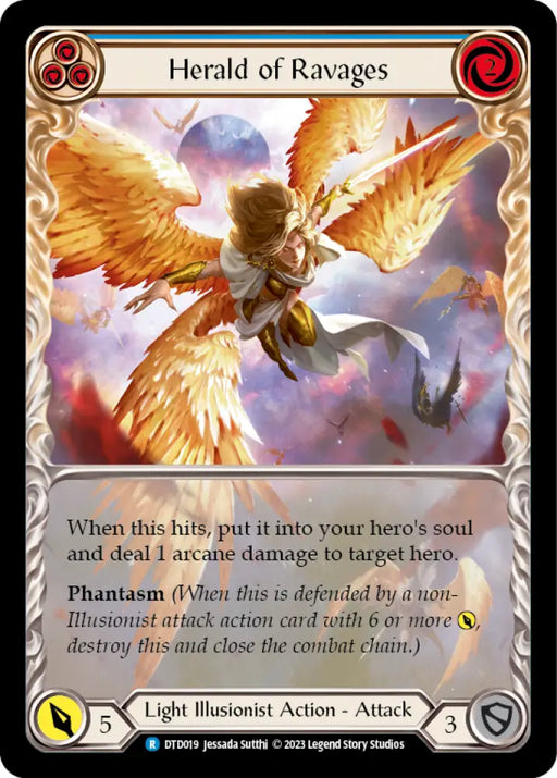 Herald of Ravages (Blue) [Dusk Till Dawn] - Flesh And Blood Single