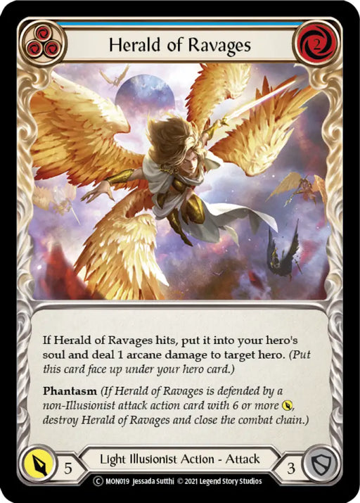 Herald of Ravages (Blue) [Monarch Unlimited] Unlimited Normal - Flesh And Blood Single