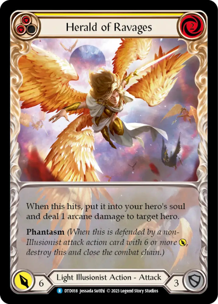 Herald of Ravages (Yellow) [Dusk Till Dawn] - Flesh And Blood Single