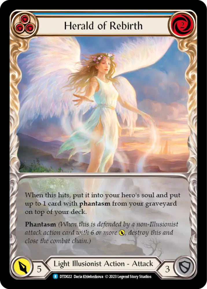 Herald of Rebirth (Blue) [Dusk Till Dawn] - Flesh And Blood Single